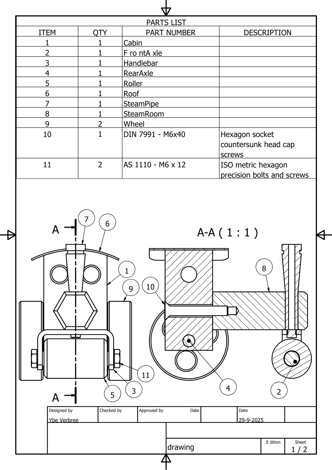 Werktekening - Assembly